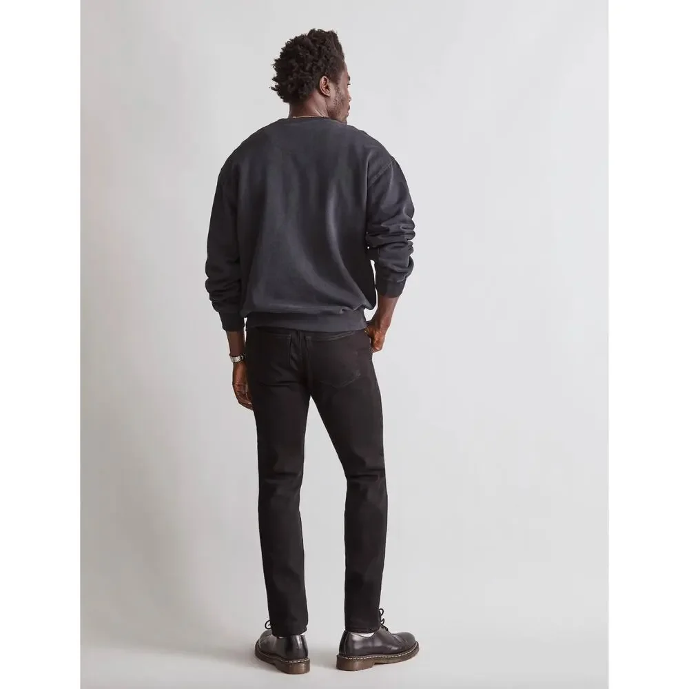 Madewell Athletic Slim Jeans Mens Tapered Stretch Denim Black Mid Rise 31/32 NWT